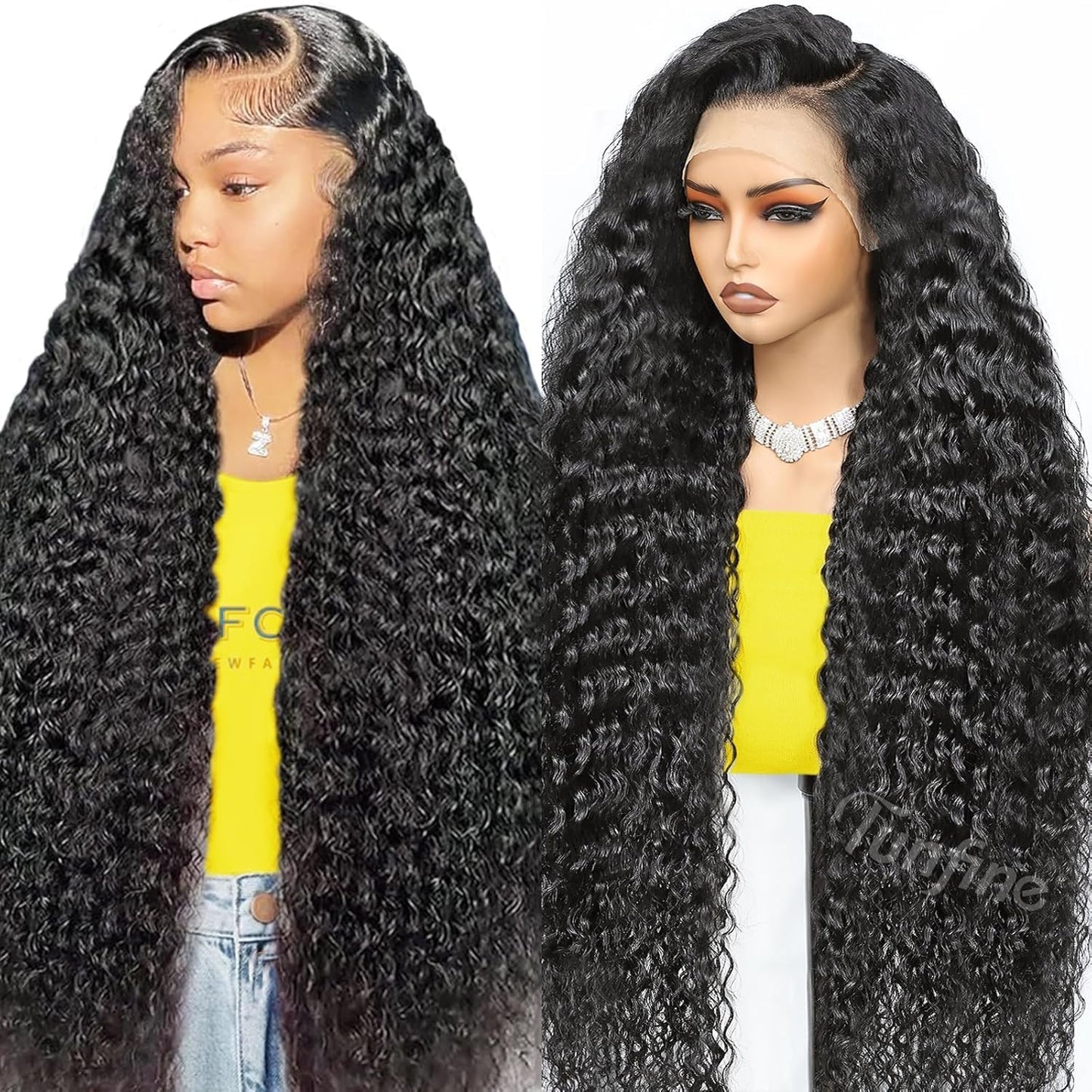26 Inch 250 Density 13x6.5 Hd Full Lace Front Wigs Human Hair Glueless Wear and Go,15A Deep Wave Lace Front Wigs Human Hair Pre Plucked Upgraded 3D Dome Cap Ready to Wear Bleached Knots Frontal Wig