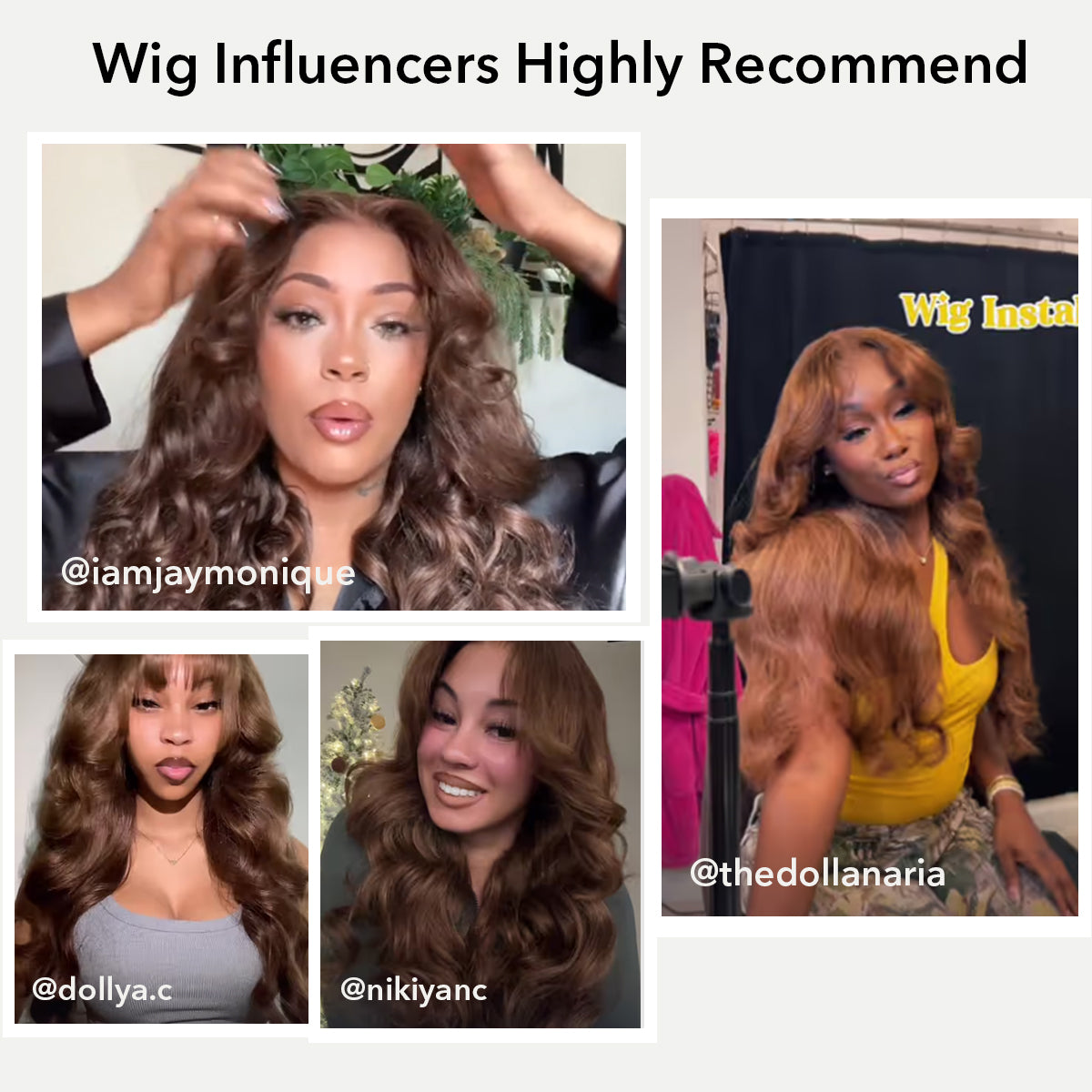 Curtain Bangs Face Framing / 6*9 Lace Wear & Go Glueless / #4 Chocolate Brown / Natural Color Body Wave Wig